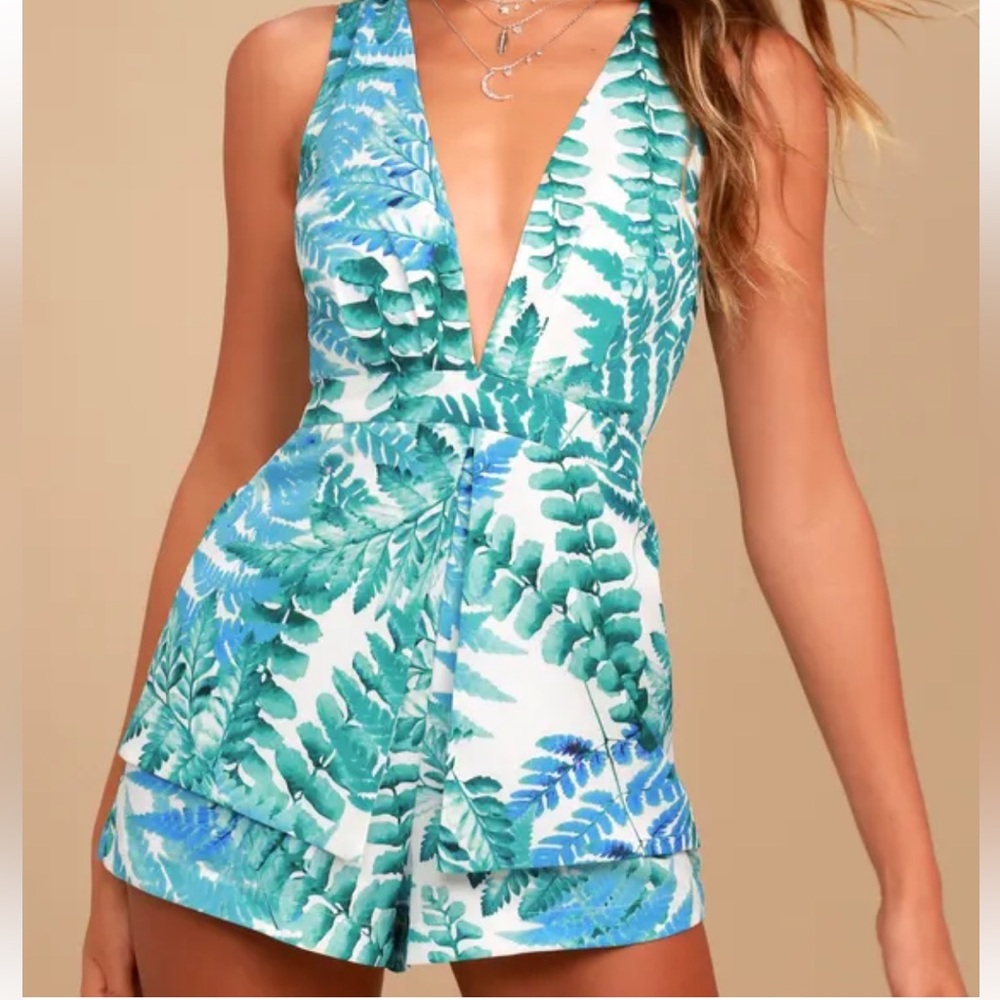 Balboa Park White Print Romper